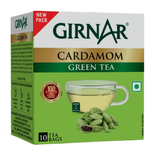 Girnar Green Tea Bags Cardamom 10Pcs