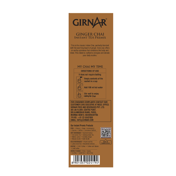 Girnar Instant Ginger 140g – 10Pcs - Image 3