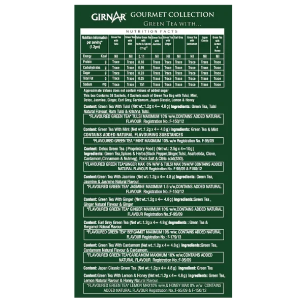 Girnar Green TB Gourmet Collection 36Pcs - Image 3