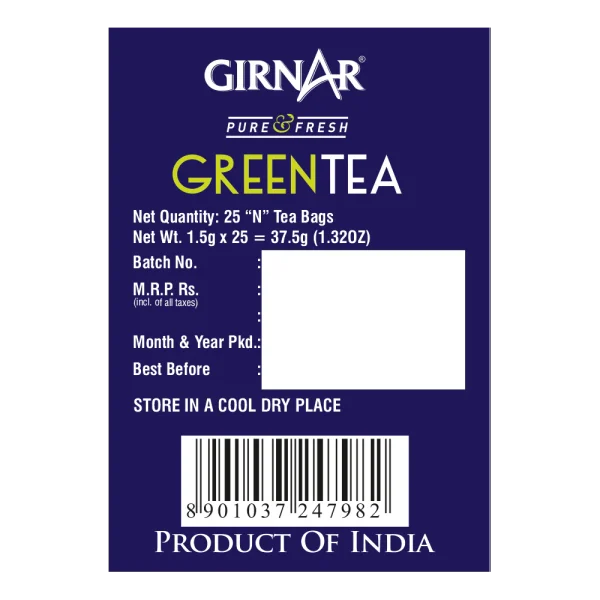 Girnar Green Tea Bag 25Pcs - Image 2