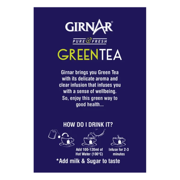 Girnar Green Tea Bag 25Pcs - Image 3