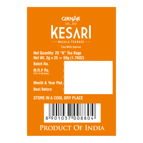 Girnar Kesari Tea Masala 25Pcs - Image 3