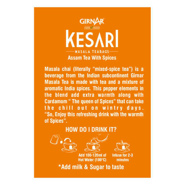 Girnar Kesari Tea Masala 25Pcs - Image 2