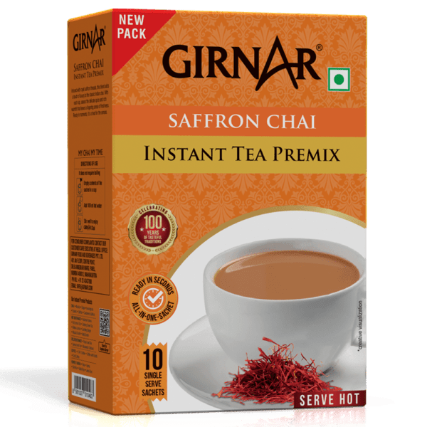 Girnar Instant Premix Saffron Chai (10 Sachets)