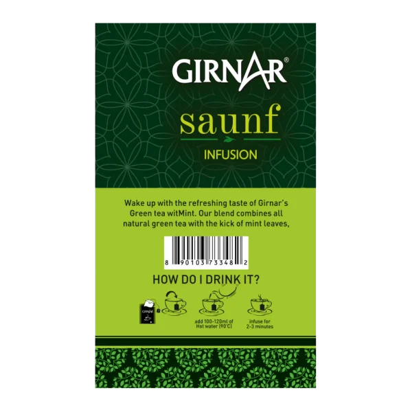 Girnar Green Tea Saunf Infusion 10pcs - Image 2