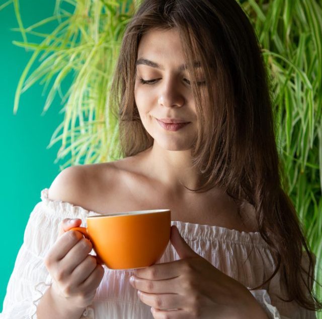 Strain and Enjoy for green tea