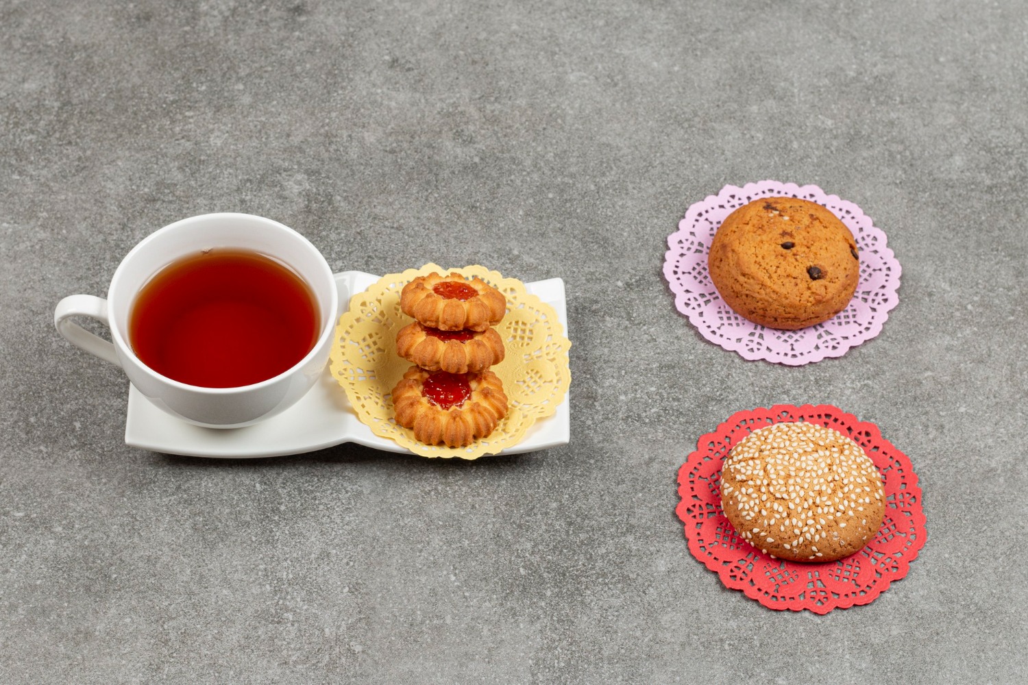 tea with snacks