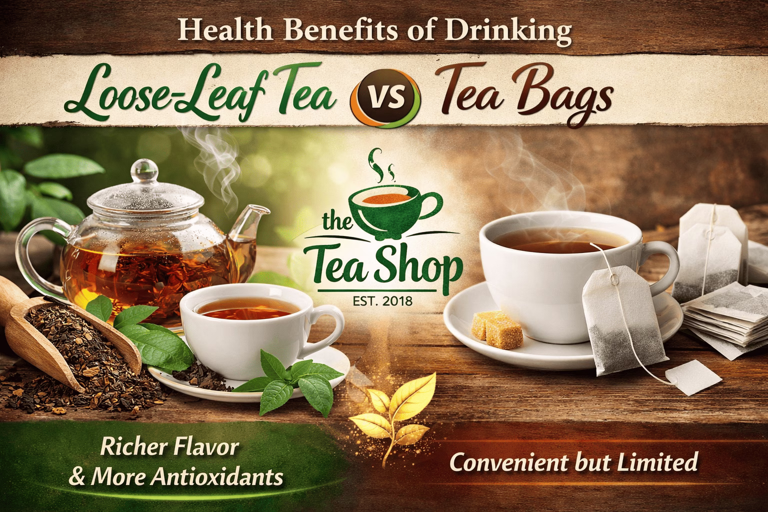 Health Benefits of Drinking Loose-Leaf Tea vs Tea Bags