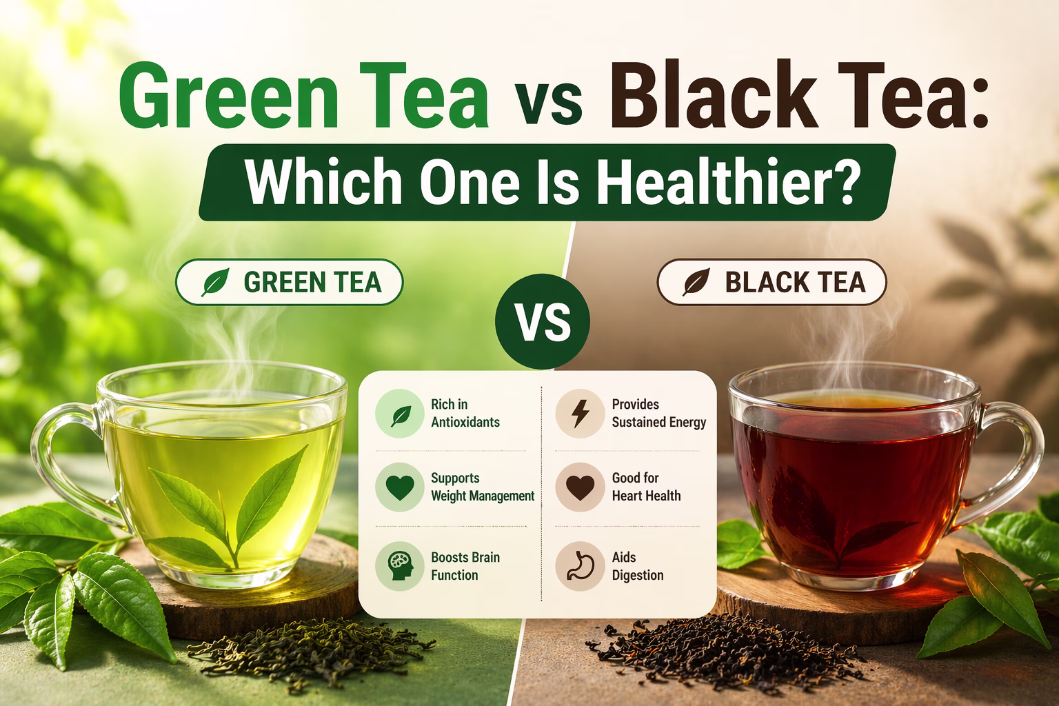 Green Tea vs Black Tea: Which One Is Healthier?
