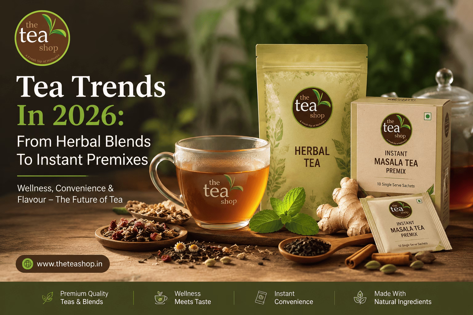 Tea Trends In 2026: From Herbal Blends To Instant Premixes