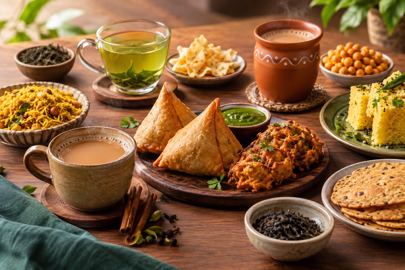Tea & Indian Snacks Pairing